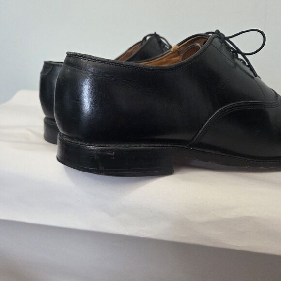 Allen Edmonds Mens Black Byron Leather Dress Shoes Size 9.5 C Narrow Business main image 5